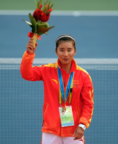 图文-软式网球女单颁奖仪式 冠军属于中国