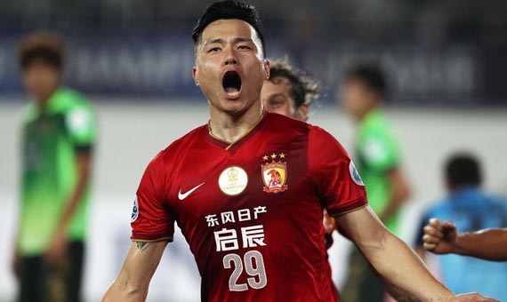 恒大3-1全北 郜林怒吼庆祝进球