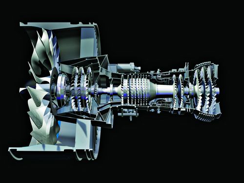 普惠 pure power 齿轮传动涡轮风扇发动机更省油的喷气机5月份与赫歇