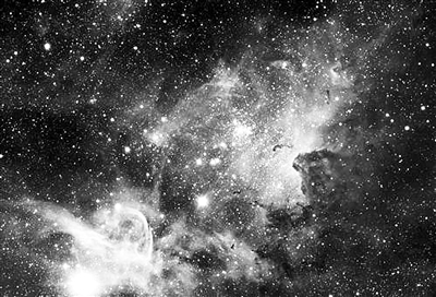 carina nebula)恒星育婴室的红外图像