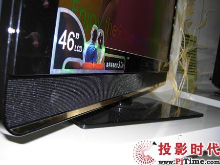 家电 正文    tcl l46e77液晶电视前面板采用光滑的圆弧化边角造型