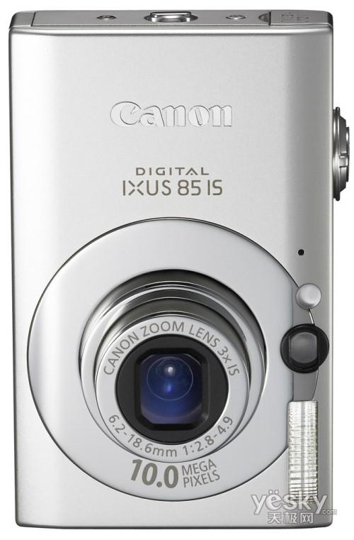 佳能ixus85 is外观上,佳能 ixus 85 is机身背面,配备了一块2.