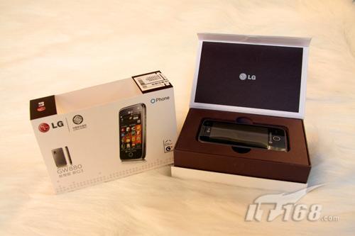 oms系统 lg触屏3g手机gw880开箱赏