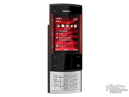 滑盖经典产品 诺基亚x3-00行货仅880元