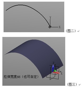 步骤3:创建花瓣轮廓,将轮廓投影到曲面(图四)