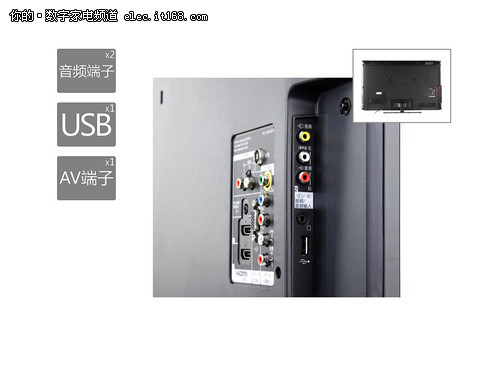 索尼klv-42ex410液晶电视外观 接口介绍