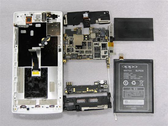 换种方式看手机 oppo find 5拆解全过程