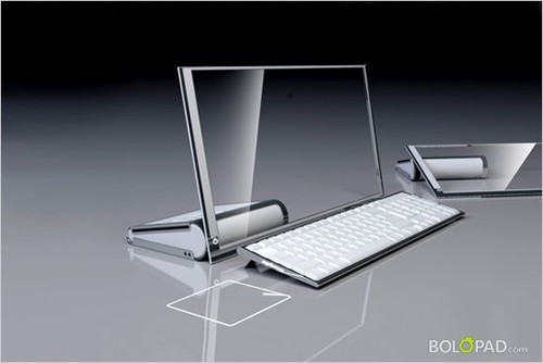 穿越未来时空 惠普发布全透明概念电脑