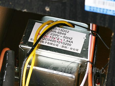 分频器的位置示意图分频器tda2050 功放芯片后级电路整体图位于音箱