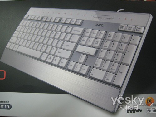 金属拉丝工艺 雷柏n2200超薄键盘仅售179元