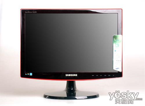 作为三星显示器的一贯作风,简洁干练在这款sa330中又得意体现,硬朗的
