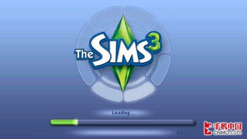 symbian^3游戏the sims 3模拟人生3高清版加载界面