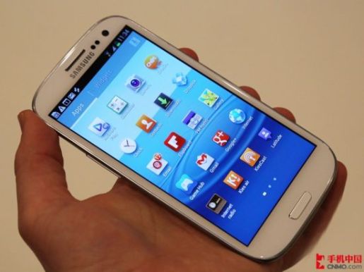图为:三星 galaxy s iii