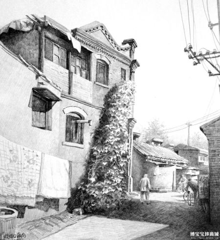 罗亚峰笔下老北京胡同的永恒