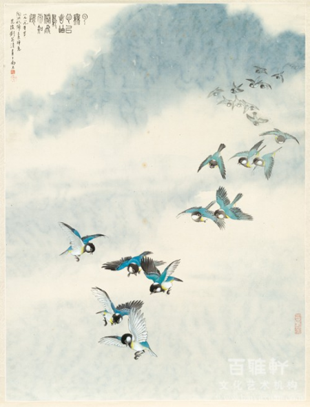 刘菊清工笔花鸟画赏评图