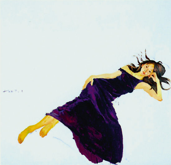 《美女林志玲》,刘小东