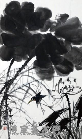 画家刘琼与墨对话