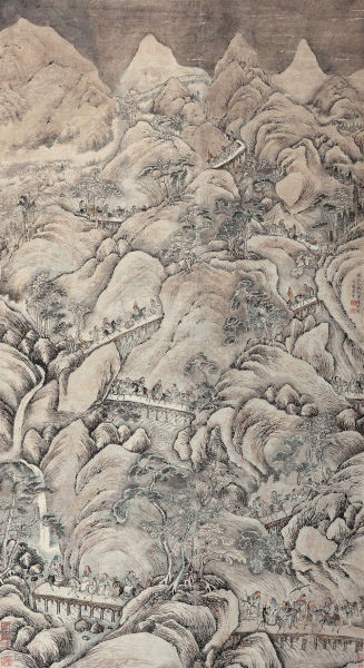 中国古代山水画行旅题材欣赏_书画频道_中华网