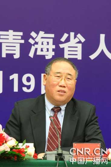 青海省省委副书记,省长骆惠宁 (中广网记者陈江南 摄)中广网北京3月19