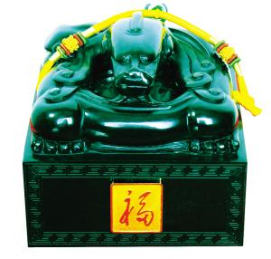 建党90周年"金玉双福玺"4公斤和田玉 震撼问世