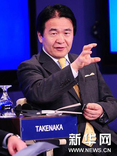 图文:竹中平藏在国有企业的未来专题研讨会上