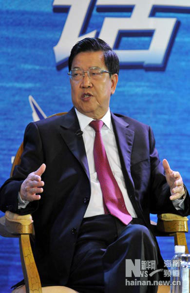 图文:博鳌亚洲论坛前任秘书长龙永图发言