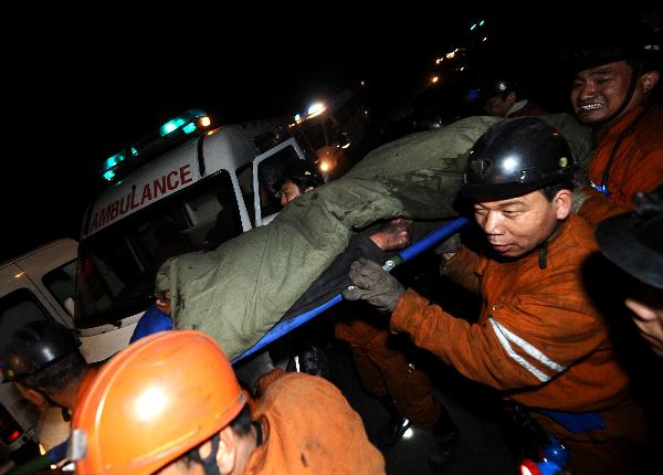 王家岭煤矿透水事故55人已升井