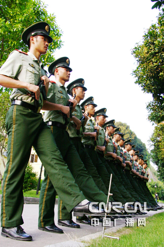 组图武警厦门支队国旗护卫队探秘