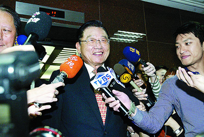 江丙坤请辞海基会董事长(图)