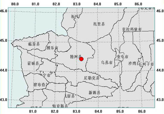 新疆精河县发生4.5级地震 周边城市震感强烈