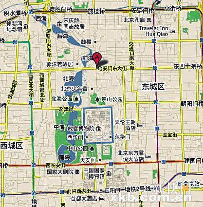 北京安定门地图图片