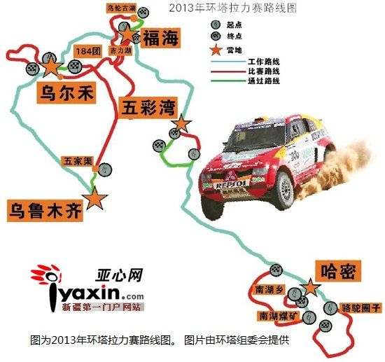 环塔拉力赛路线图图片