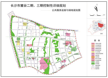 长沙麓谷地图图片