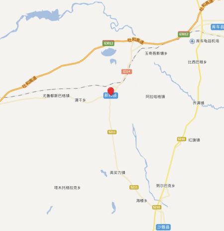 新疆新和县地图图片