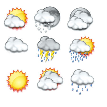 今天白天:多云间晴天;北风2～3级;最高气温23℃～25℃,最低气温湘西