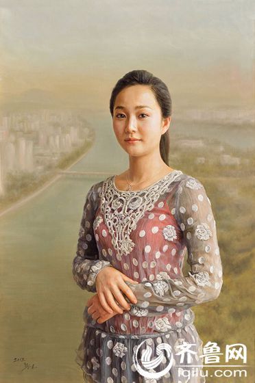 《青春之歌》布面油画张元吉 《红盖头》布面油画在朝鲜民主主义人民