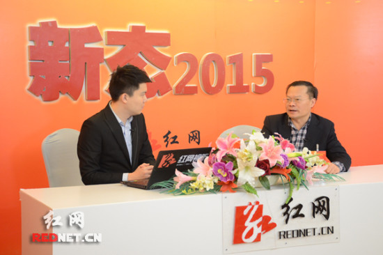 (3月11日下午,作客红网嘉宾访谈室的全国人大代表,湖南省益阳市市长