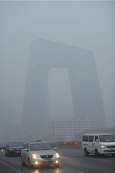 北京重度雾霾图片