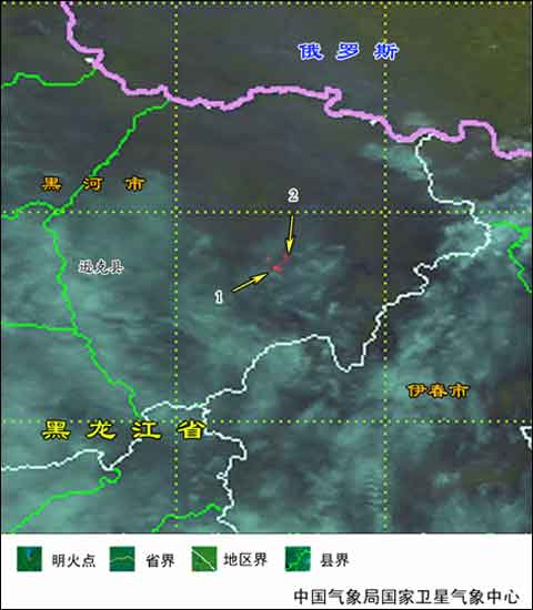 黑龍江遜克縣仍有火點 未來三天火險等級高