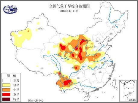 全国气象干旱监测图图片