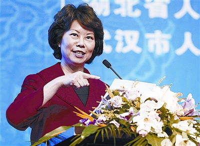 赵小兰翩然到汉 刮起优雅旋风