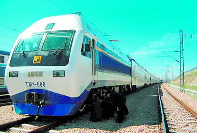 南车株机公司出口中亚地区的电力机车. 资料图片