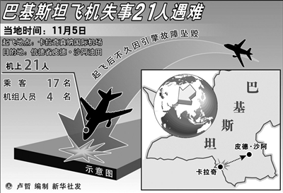 巴飞机失事21人亡