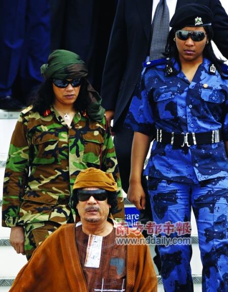 卡扎菲唯一的女儿阿伊莎曾是萨达姆律师团成员