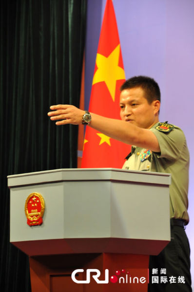 摄影:张一夫国际在线报道(记者张一夫,杨琼):中国国防部新闻发言人