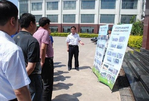 联合元氏县环保局在元氏县河北诚信有限责任公司为企业员工进行防灾