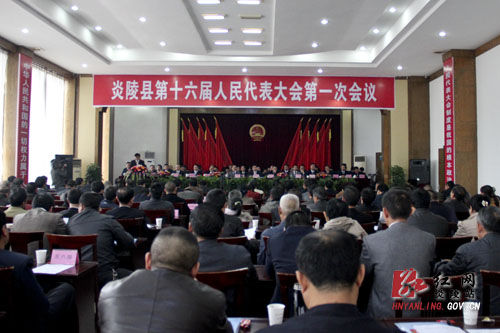 炎陵县第十六届人民代表大会第一次会议胜利闭幕