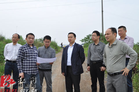 祁阳县长苏小康指出要科学规划布局集约用地