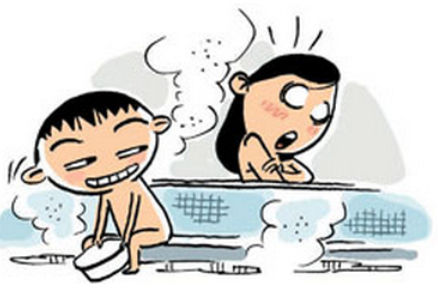 韩国公共澡堂"男女5岁不同池"引争议(网页截图)国际在线专稿:据韩国