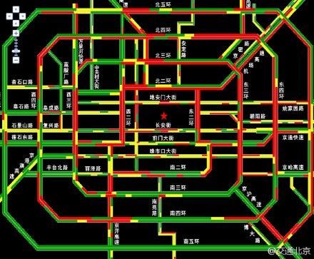 北京全路网交通已严重拥堵 交通指数已达9.